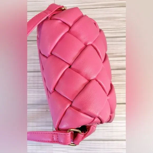 029- Primark Pink Quilted Crossbody Bag - Picture 7 of 12